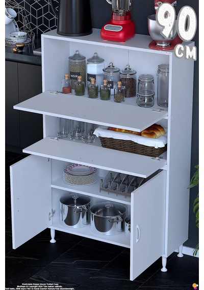 Vento 90 Cm Çok Amaçlı Mutfak Kiler Dolabı Üst Kapaklı Banyo Ayakkabılık Boy Mutfak Dolabı 90x150x32 Beyaz Vento 90 Cm Çok Amaçlı Mutfak Kiler Dolabı Üst Kapaklı Banyo Ayakkabılık Boy Mutfak Dolabı 90x150x32 Beyaz