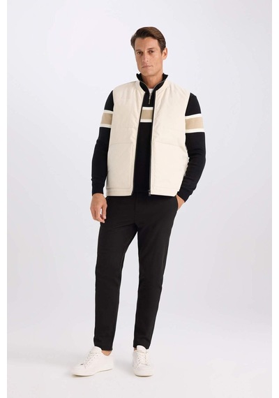 DeFacto Regular Fit Kolej Yaka Fermuarlı Çift Cepli Mevsimlik Hafif İnce Bomber Şişme Yelek D6287AX25SPER83 DeFacto Regular Fit Kolej Yaka Fermuarlı Çift Cepli Mevsimlik Hafif İnce Bomber Şişme Yelek D6287AX25SPER83