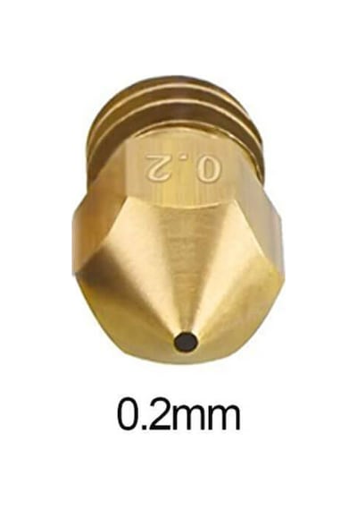 Koodmax 5 Adet 3d Yazıcı Printer Mk8 Extruder 1.75mm/ 0.2mm Baskı Kafası Nozzle