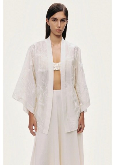 N26yn11149 Nocturne Kimono Ekru