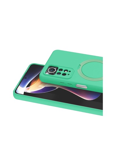 Newface - 861 - Xiaomi Redmi Note 12 Pro 4g Regal Magsafe Standlı Kapak - Spt-gld - - Yeşil