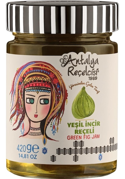 Antalya Reçelcisi Yeşil İncir Reçeli 420g Yörük Seri