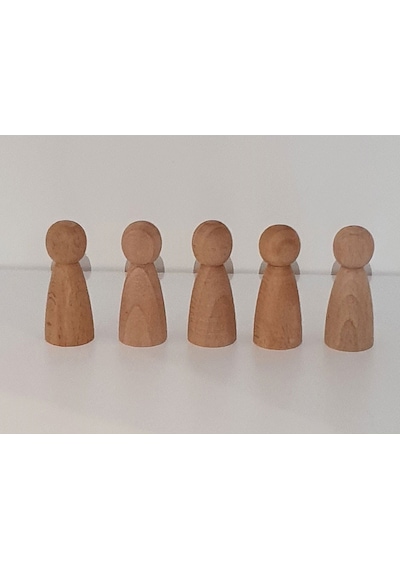 Waldorf Montessori Peg Bebek 5'li Mini İnsancık Nins Kırtkırt ...