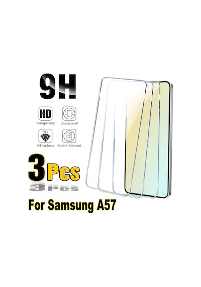 Samsung Galaxy A57 5g İle Uyumlu Ekran Koruyucu Şeffaf Temperli Kırılmaz Cam Ekran Koruyucu 3 Adet