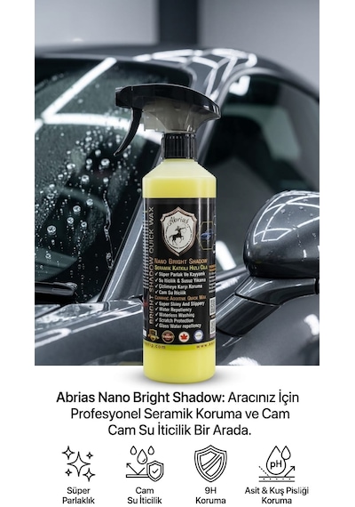 Nano Bright Shadow Seramik Katkılı Hızlı Cila 500ml Lazer Kesim Bez