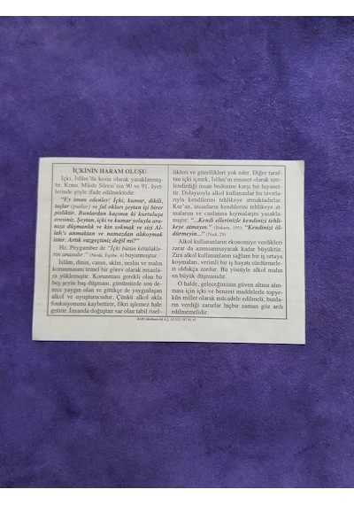 7 Mart 2003 Takvim Yaprağı - Nostaljik Koleksiyonluk Takvim Yaprağı A