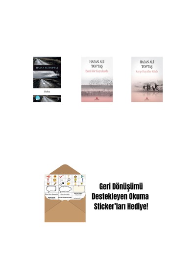 Heba Midi Boy + Beni Kör Kuyularda + Kayıp Hayaller Kitabı + Okuma Sticker'ları