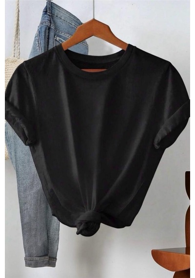 C'est La Vie Yazılı Oversize Kadın T-shirt SIYAH