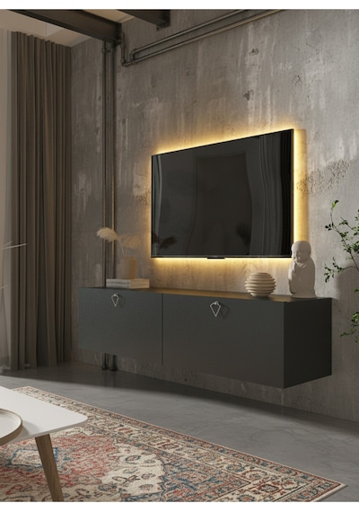 Resital Tv Ünitesi S1245-4 Antrasit Antrasit