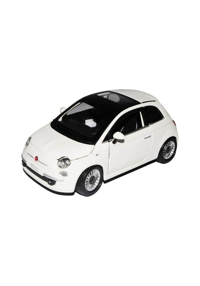1:24 Fiat 500 2007 Model Araba Beyaz