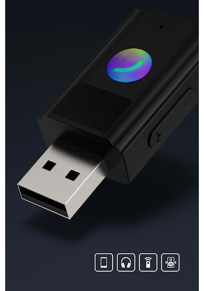 Concord Bt-16 2in1 Bluetooth Alıcı Usb-aux Kablo Ses Kontrol Ekran Araç İçi Handsfree Ve Müzik