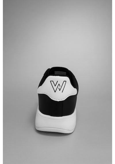 Wipper Unisex Spor Ayakkabı Sneaker Hafif Ortopedik Eva Taban Memory Foam Günlük Kullanım İçin Rahat Siyah - Beyaz