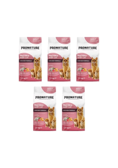 Pronature Mother & Baby Tavuk Etli Yetişkin Kedi Maması 5 x 1500 G Pronature Mother & Baby Tavuk Etli Yetişkin Kedi Maması 5 x 1500 G