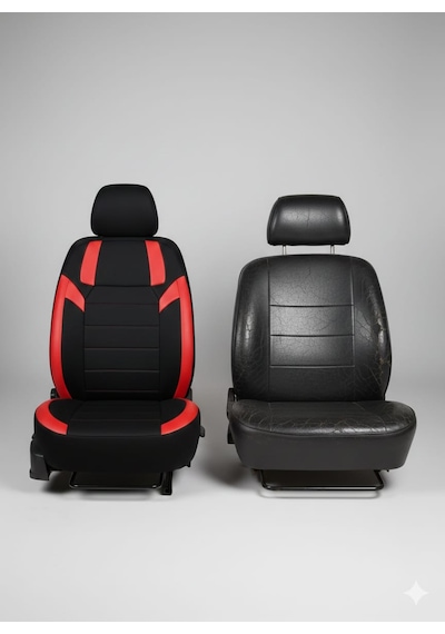Monza Siyah Kırmızı Serisi Fiat Tempra Koltuk Kılıfı Tam Set