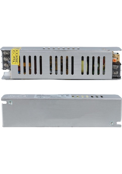 Ledx Aln-m1205s 12 Volt 5 Amper Slim Metal Kasa Adaptör 160x40x35mm