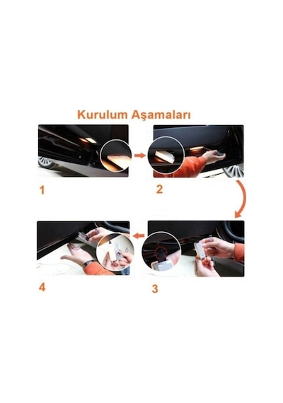 Bmw F36 2014 2020 Uyumlu Kapı Altı Led Aydınlatma Araca Özel 3 Boyutlu Logo Lazer Işık 2li Set