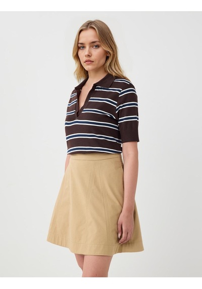 Jimmy Key Deve Tüyü Düz Kesim Normal Bel Gabardin Mini Etek 5ww074959260