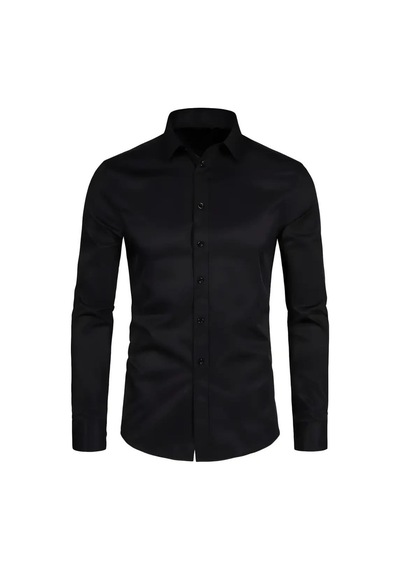 Erkek Slim Fitt Uzun Kol Gömlek 2290 Bgl-st04378 Siyah