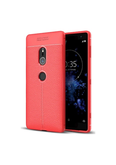 Sony Xperia Xz2 Kılıf Deri Tarzı Niss Silikon Case