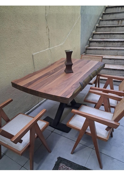 Masa Kütük 90545 V Ayak Açılır Ahşap Boyalı Adet Sandalye Takım Açık Kahverengi Masa Kütük 90545 V Ayak Açılır Ahşap Boyalı Adet Sandalye Takım Açık Kahverengi