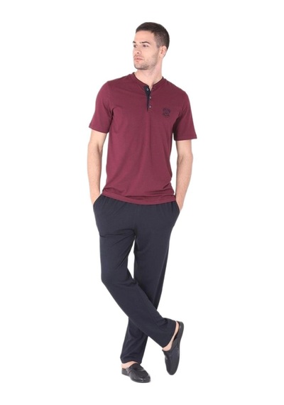 Kocabey 4'lü Pijama Takımı Bordo