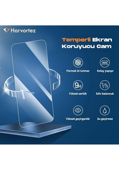 İphone 15/16 Ekran Koruyucu İçin Kolay Takılan , 9h Güçlü Temperli Cam, Yüksek Çözünürlük, Çizilmeye Dayanıklı, Kılıf Dostu, Yok Hissi Verir - Siyah Köşesiz