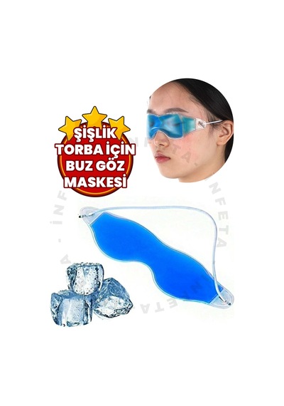 Jel Buz Göz Maskesi Göz Altı Torbası Şişlik Giderici Göz Bandı Soğuk Kompres Maske - 822403462