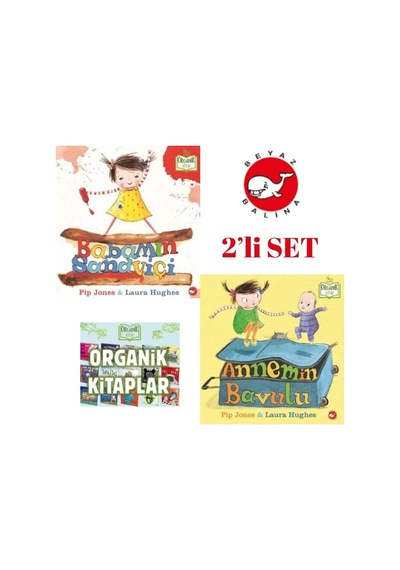 Organik Kitap 2'li Set '' Babamın Sandviçi Ve Annemin Bavulu'' 2li Set 3