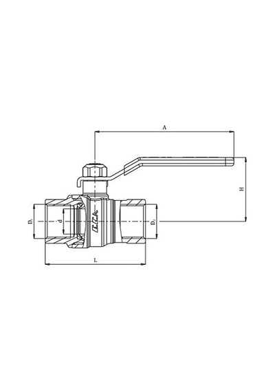 Eca 1/2'' İçme Suyu Küresel Valfi/vana 602122168 Tam Geçişli Diğer