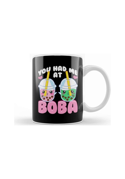 Cute You Had Me At Boba Anime Kawaii Bubble Tea , Kupa Bardak Porselen Karışık