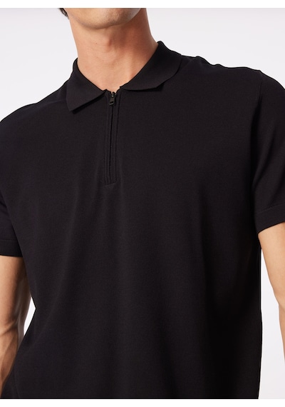 Fabrika Comfort Siyah Erkek Polo Yaka Regular Fit Rayon Karışımlı Kazak Fc4sm-kzk 0374