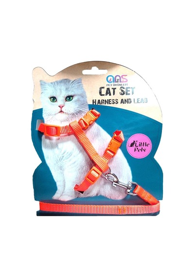 Ans Lüks Gato Kedi Göğüs Takım Tasması Turuncu