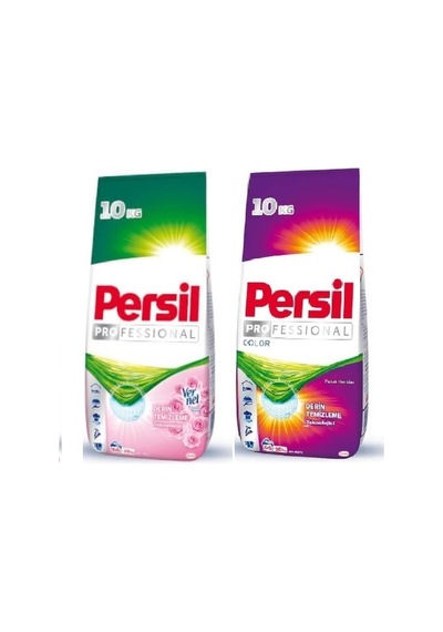 Persil Vernel Etkili Gülün Büyüsü 10 KG + Persil Color Parlak Renkler Toz Çamaşır Deterjanı 10 KG