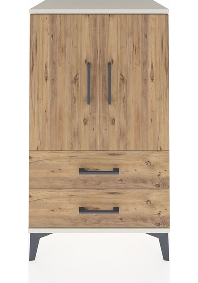 Hyperion Komodin 2 Raflı 2 Çekmeceli 2 Kapaklı 60x44x106 Ayta... Aytaşı