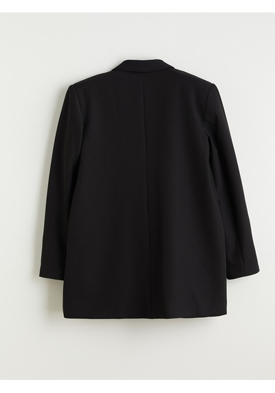 Lcw Modest Siyah Düğme Detaylı Kadın Blazer Ceket