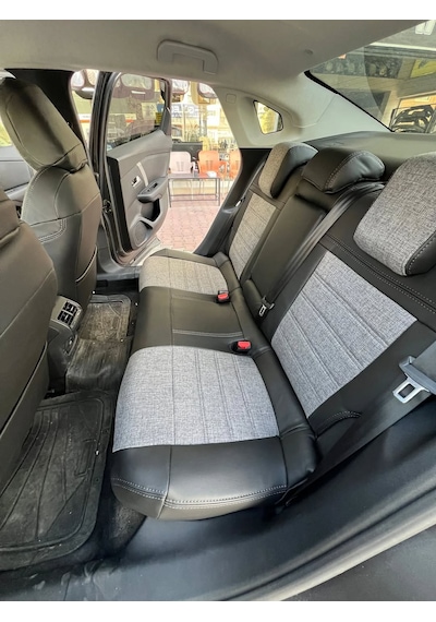 Citroen C4x Uyumlu Araca Özel Oto Koltuk Kılıfı 158550 Siyah-Gri
