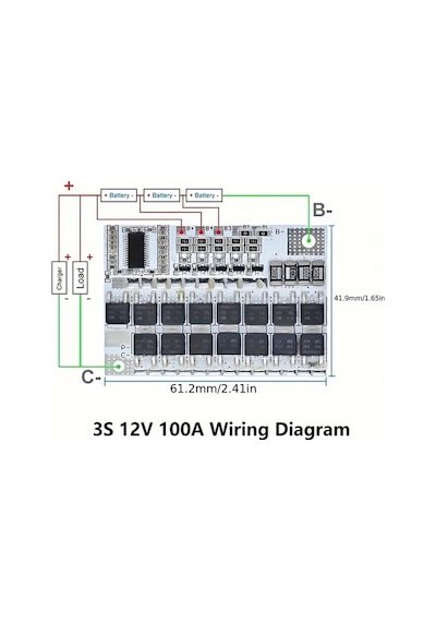 Motion003 5 Adet 5s 21v 100a Lı-ıon Lmo Bms Li-polymer Lityum Pil Koruma Devresi Asiri Sarj Sicaklik Sensoru