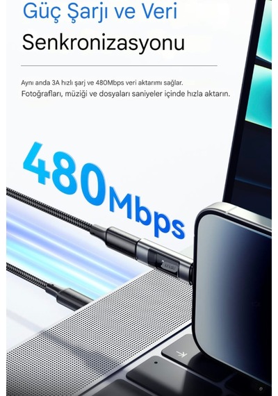 Essager Type-c To Lightning 60w Hızlı Adaptör Çevirici