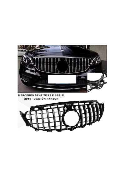 W213 E Serisi Spor Ön Panjur Izgaralı Piano Black & Krom 2016-2020