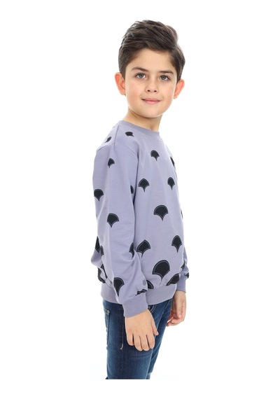 Toontoy Kids Toontoy Erkek Çocuk Relax Fit Bisiklet Yaka Baskılı Sweatshirt - 2 İplik Koyu Gri Toontoy Kids Toontoy Erkek Çocuk Relax Fit Bisiklet Yaka Baskılı Sweatshirt - 2 İplik Koyu Gri