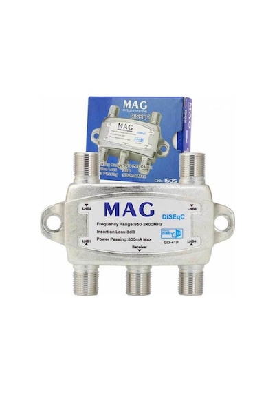 Mag 1 X 4 Diseqc Switch Çanak Anten Ayırıcı
