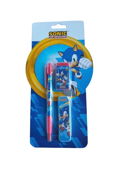 Sonic Kırtasiye Seti Versatil Kalem + Silgi + Uç 582456 Çok Renkli