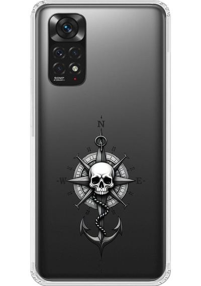 Xiaomi Redmi Note 11 Uyumlu Şeffaf Kılıf Pirate 5 Tasarımlı