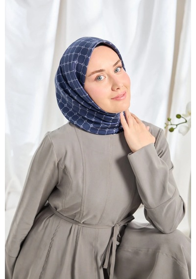 Silk Home %100 Twill İpek Eşarp S539 Lacivert
