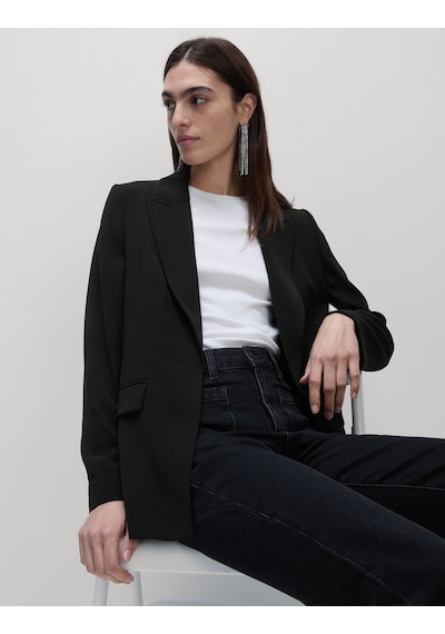 Marks & Spencer Relaxed Fit Blazer Ceket T59002399J Siyah