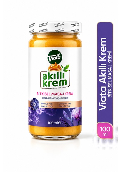 Akıllı Krem Bitkisel Masaj Kremi Biberiye Lavanta Okaliptüs Alabalık Yağı İçeren 100 Ml