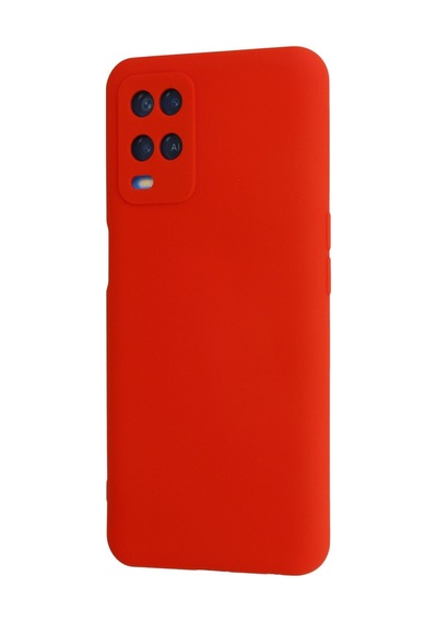 Oppo A54 4g Uyumlu Kılıf Nano İçi Kadife Silikon - Kırmızı