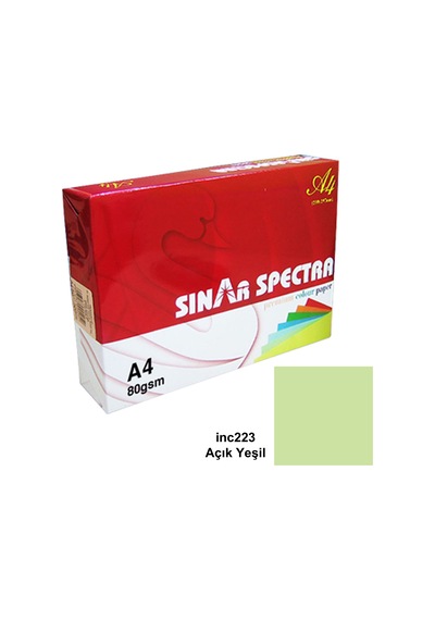 SinarSpectra A4 80 G Fotokopi Açık Yeşil Renkli Kağıt