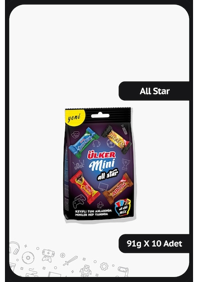 Ülker İkramlık Mini Karma 10 x 91 G