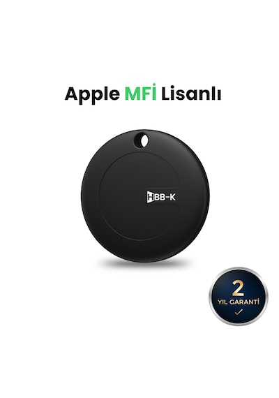Hbb-k Hi Tag Akıllı Takip Cihazı Sadece Apple Uyumlu Uyumlu Siyah 2'li